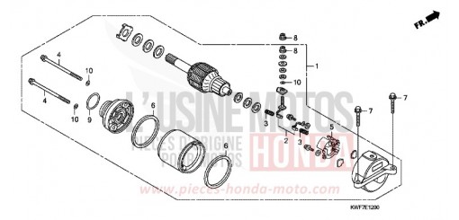 MOTEUR DE DEMARRAGE CBF125MD de 2013